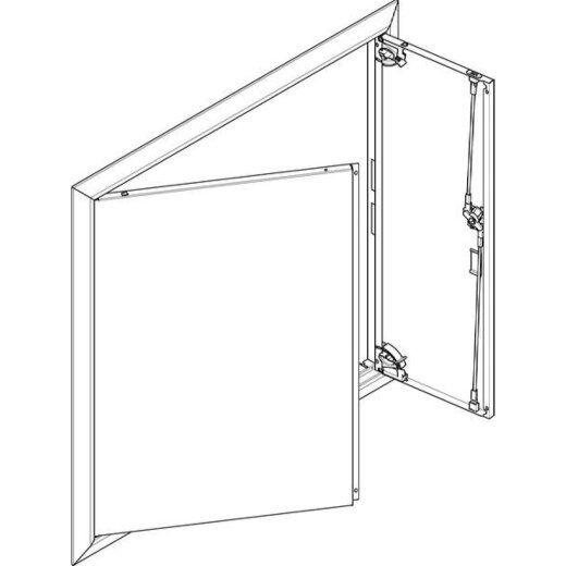 ABN ESPRO Blendrahmen mit Volltüre GBRU36T f. UP-Flachverteiler 3x6reihig GBRU36T