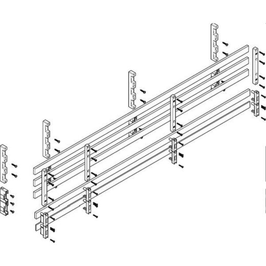 ABN Sammelschienenmodul tief 60mm mit CU 30x10mm 5polig 70mm MTSC53765
