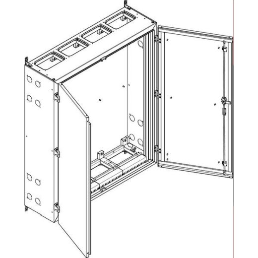 ABN Wandgehäuse schutzisoliert IP55 1090x1290x340mm NT48P