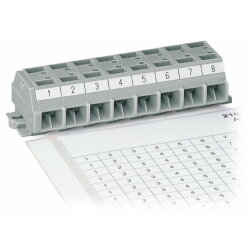 WAGO Beschriftungsstreifen als Bogen DIN A4 bedruckt...