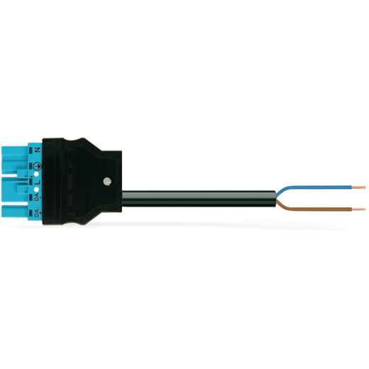 WAGO konfektionierte Anschlussleitung Eca Stecker/offenes Ende blau 771-5001/164-000
