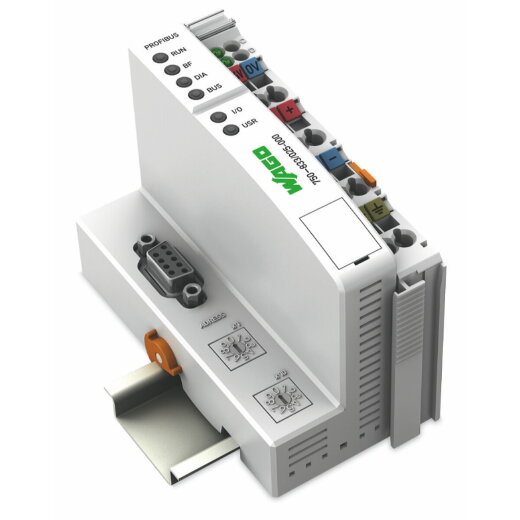 WAGO Controller PROFIBUS-Slave Erw. Temperatur lichtgrau 750-833/025-000