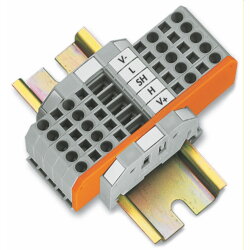 WAGO Abzweigeinheit 2 Stammleitungen (Eingang, Ausgang) 2...