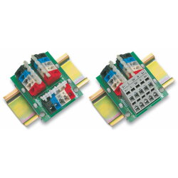 WAGO Abzweigeinheit auf Montagefuß 2 Stammleitungen...