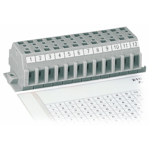 WAGO Beschriftungsstreifen als Bogen DIN A4 bedruckt weiß 210-333/600-103