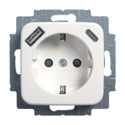 Busch-Jaeger SCHUKO-Steckdose 20 EUCB2USBAC-214 A+C