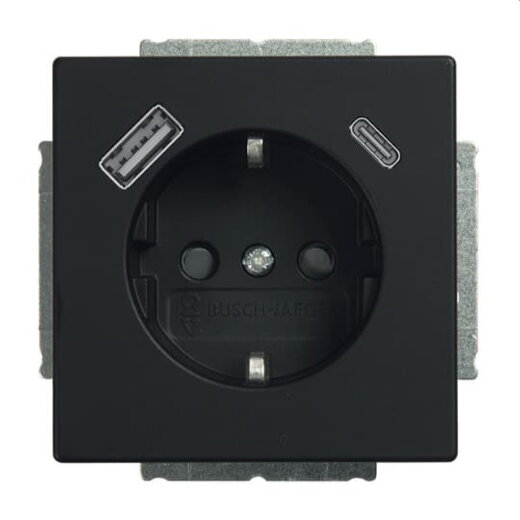 Busch-Jaeger SCHUKO-Steckdose 20 EUCB2USBAC-885 A+C