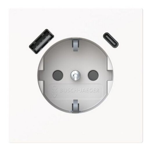Busch-Jaeger SCHUKO-Steckdose 20 EUCB2USBAC-44G USB-A+C Safety+