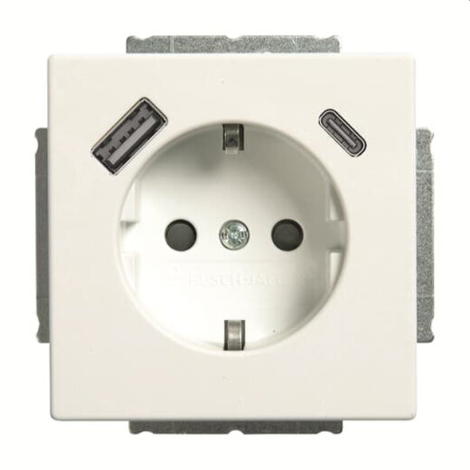 Busch-Jaeger SCHUKO-Steckdose 20 EUCB2USBAC-44M USB-A+C Safety+