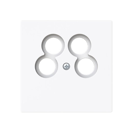 Busch-Jaeger Zentralscheibe 1743/10-04-44G f. Antennendosen 4-fach