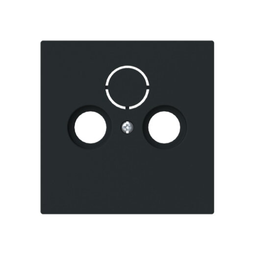 Busch-Jaeger Zentralscheibe 1743-45M f. Antennensteckdose 2/3-f.