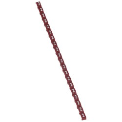 Legrand Etikett 038402 DUPLIX rot "2"