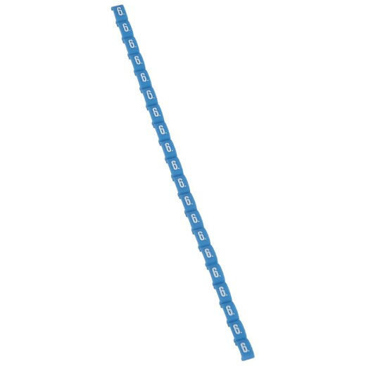 Legrand Etikett 038406 DUPLIX blau "6"