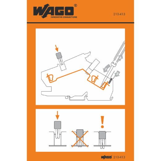 WAGO Handhabungsaufkleber 210-413