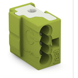 WAGO Buchsenklemme mit Prüföffnung orange