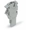 WAGO 1-Leiter-Federleisten-Anfangsmodul Push-in CAGE CLAMP® 4 mm? grau 2022-161