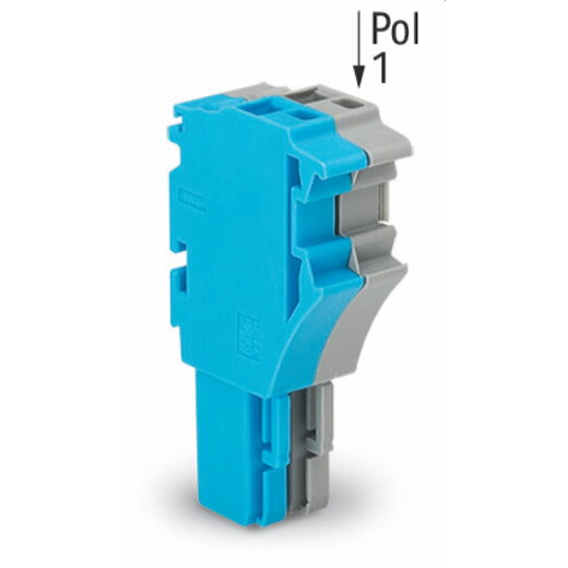 WAGO 1-Leiter-Federleiste Push-in CAGE CLAMP® 4 mm? grün-gelb/blau/grau 2022-102/000-039