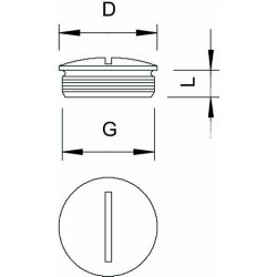 OBO Messing-Verschlussstopfen 168 MS PG16