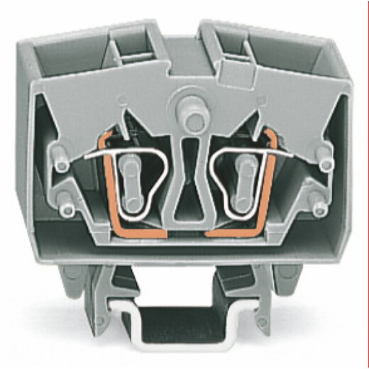 WAGO 4 Leiter Mini Durchgangsklemme 264-721 TS15 2,5qmm grau