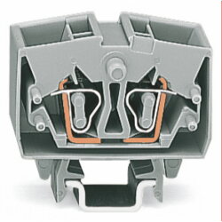 WAGO 4 Leiter Mini Durchgangsklemme 264-721 TS15 2,5qmm grau