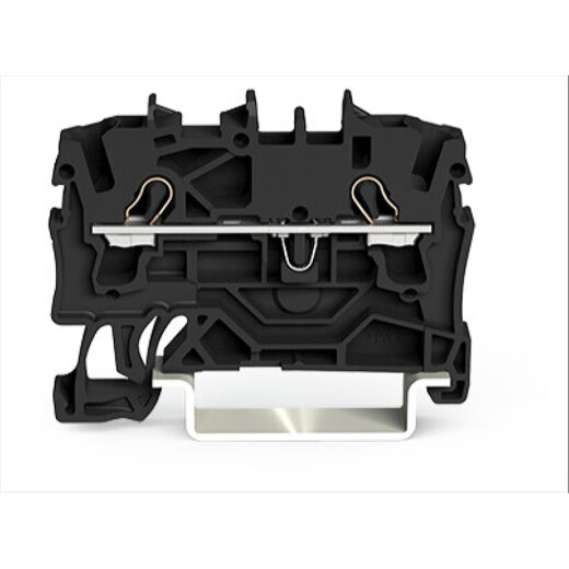 WAGO Durchgangsklemme 2Leiter schwarz 2002-1205