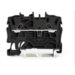 WAGO Durchgangsklemme 2Leiter schwarz 2002-1205