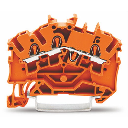 WAGO 3 Leiter Durchgangsklemme 2002-6302 TOBJOB 2,5 (4)mm orange