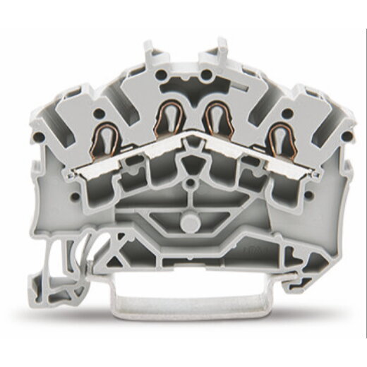 WAGO 4 Leiter Durchgangsklemme 2002-6401 TOBJOB 2,5 (4)mm grau