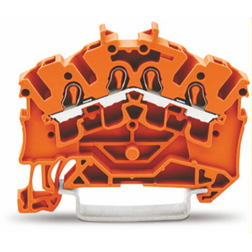 WAGO 4 Leiter Durchgangsklemme 2002-6402 TOBJOB 2,5 (4)mm orange