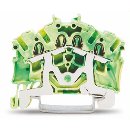 WAGO 4 Leiter Schutzleiterklemme 2002-6407 TOPJOB grün-gelb