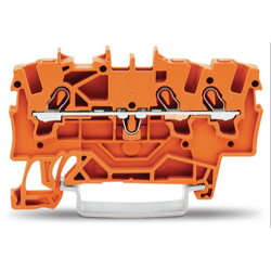 WAGO 3 Leiter Durchgangsklemme 2001-1302 TOPJOB S orange...