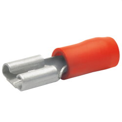 Klauke Flachsteckhülse n. DIN 4,8x0,5mm 0,5-1qmm rot...