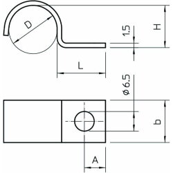 OBO Befestigungsschelle 1015 10 G einlappig