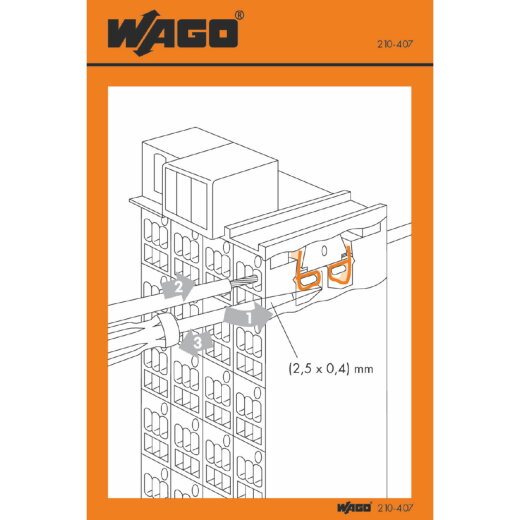 WAGO Handhabungsaufkleber 210-407