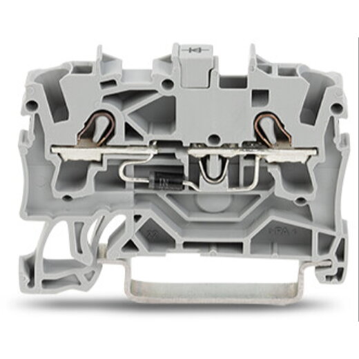 WAGO Bauelementklemme 2 Leiter mit Diode 1N4007 grau 2002-1211/1000-411