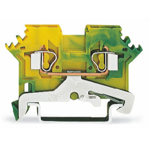 WAGO 2-Leiter-Schutzleiterklemme 2,5 mm? für Anwendungen Ex e II geeignet grün-gelb 280-607/999-950