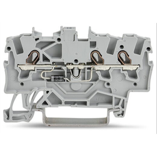 WAGO Bauelementklemme 3 Leiter mit Diode 1N4007 grau 2001-1311/1000-411