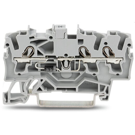 WAGO Bauelementklemme 3 Leiter mit Diode 1N4007 grau 2002-1311/1000-410