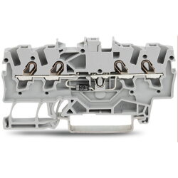 WAGO Bauelementklemme 4 Leiter mit Diode 1N4007 grau...