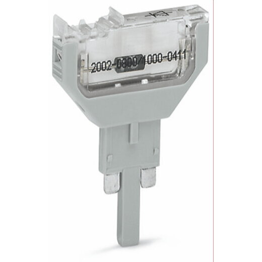 WAGO Bauelementestecker für Basisklemmen 2-polig grau 2002-800/1000-411