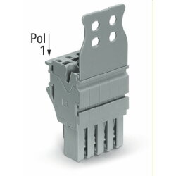 WAGO 1-Leiter-Federleiste Push-in CAGE CLAMP® 4 mm?...