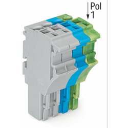WAGO 1-Leiter-Federleiste Push-in CAGE CLAMP® 4 mm?...