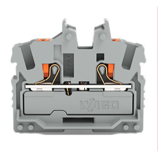 WAGO 2-Leiter-Mini-Durchgangsklemme mit Drücker 2,5 mm? grau 2252-301