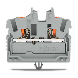 WAGO 2-Leiter-Mini-Durchgangsklemme mit Drücker 2,5...