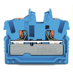 WAGO 2-Leiter-Mini-Durchgangsklemme mit Drücker 2,5...