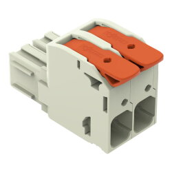 WAGO 1-Leiter-Federleiste Hebel Push-in CAGE CLAMP®...