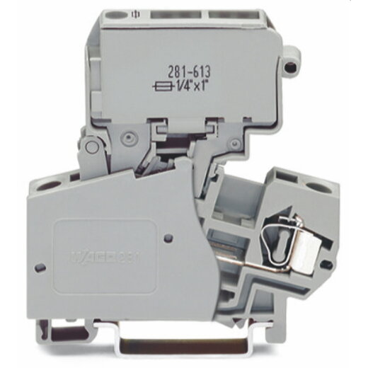 WAGO Sicherungsklemme 281-623 für G-Sicherungen 1/4x1 1/4"
