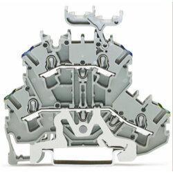 WAGO Doppelstocklemme 2002-2247 TOPJOB 2,5 (4)mm PE/N grau