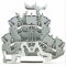 WAGO Doppelstocklemme 2002-2247 TOPJOB 2,5 (4)mm PE/N grau