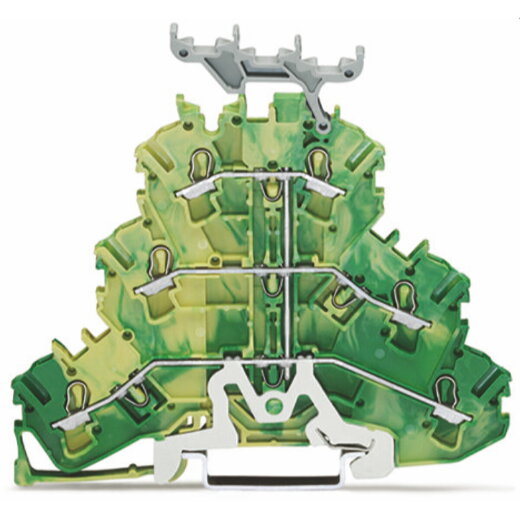 WAGO Dreistockklemme 2002-3237 TOPJOB 2,5 (4)mm PE gnge